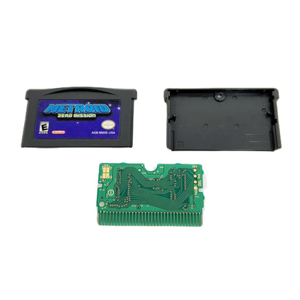 Metroid Zero Mission Game Boy Advance GBA Good Loose - View of authentic game circuit board back
