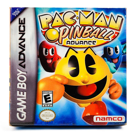 Pacman Pinball Game Boy Advance CIB Good - Front Of Retail Game Box