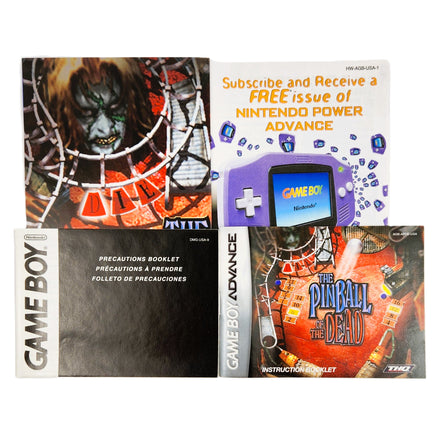 The Pinball Of The Dead Game Boy Advance CIB Good - Manual Poster and other paperwork included