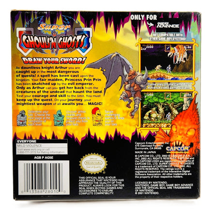 The Pinball Of The Dead Game Boy Advance CIB Good - Back Of Authentic Game Box