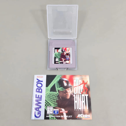 Frank Thomas Big Hurt Baseball - Game Cartridge Inside Dust Case With Instruction Manual