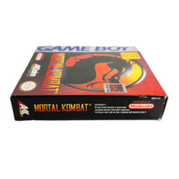 Mortal Kombat Nintendo Game Boy Very Good CIB - Front Right Side Of Retail Game Box