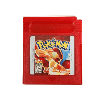 Pokémon Red Version - Cartridge Label Shown