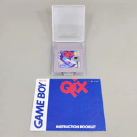Qix - Game Cartridge Inside Dust Case With Instruction Manual