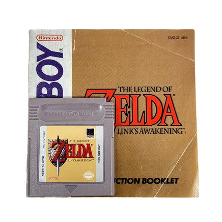 The Legend Of Zelda Link's Awakening - Game Cartridge and Instruction Manual Front