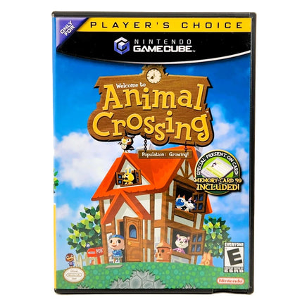 Animal Crossing + Memory Card [Player's Choice] Nintendo GameCube - Front cover artwork, very good condition
