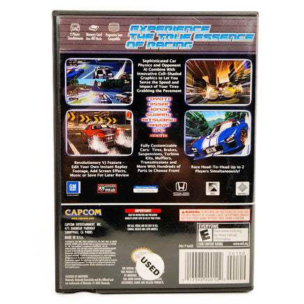 Auto Modellista Nintendo GameCube Very Good CIB - Back Cover Of Game Case