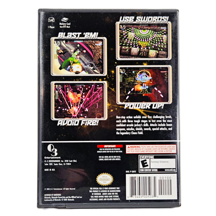Chaos Field Nintendo GameCube Very Good - Game Case Rear Artwork