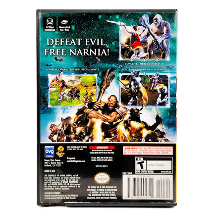 Chronicles of Narnia: Lion Witch & the Wardrobe [Player's Choice] Nintendo GameCube - Back of case with screenshots, good condition