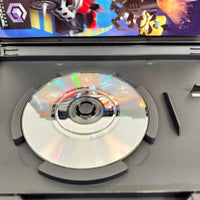 Crash: Tag Team Racing - Nintendo GameCube - Game case with close up view of scratch free game disc surface, good condition