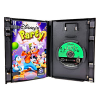 Disney's Party Nintendo GameCube Like New CIB - Open Case Showing Disc & Manual