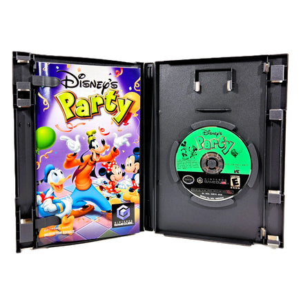 Disney's Party Nintendo GameCube Like New CIB - Open Case Showing Disc & Manual