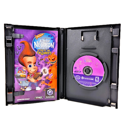 Jimmy Neutron: Attack of the Twonkies - Nintendo GameCube - Disc and inserts displayed, very good condition