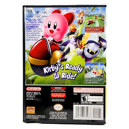 Kirby Air Ride [Player's Choice] Nintendo GameCube - Back packaging artwork, very good condition