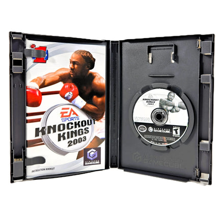 Knockout Kings 2003 - Nintendo GameCube - Interior case view with artwork, very good condition
