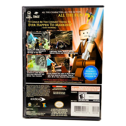 LEGO Star Wars: The Video Game [Player's Choice] Nintendo GameCube - Rear cover art shown, very good condition
