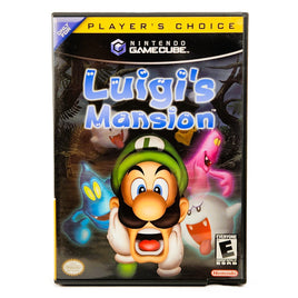Luigi's Mansion Players Choice Nintendo GameCube Like New CIB - Game Case Front Artwork