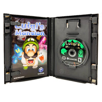 Luigi's Mansion Players Choice Nintendo GameCube Like New CIB - Open Case Showing Disc & Manual