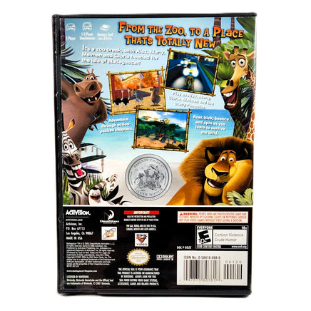 Madagascar [Player's Choice] Nintendo GameCube - Back of case with screenshots, good condition