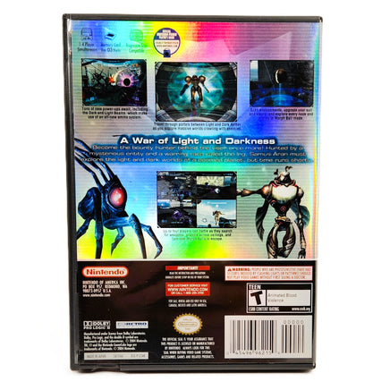 Metroid Prime 2 Echoes Nintendo GameCube Like New CIB - Authentic Back Cover Art