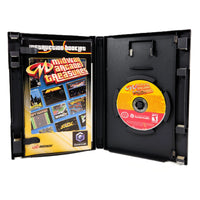 Midway Arcade Treasures Nintendo GameCube Like New CIB - Open Case Displaying Game Contents Including Game Disc and Instruction Manual