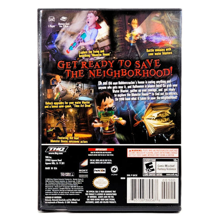 Monster House - Nintendo GameCube - Back packaging artwork, good condition