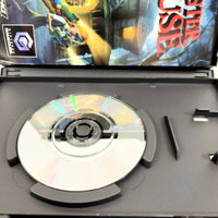 Monster House - Nintendo GameCube - Open game case with close up view of scratch free game disc surface