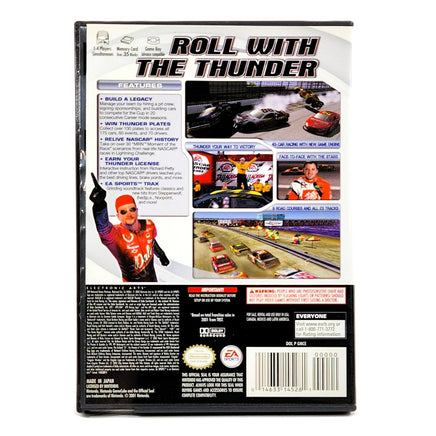 NASCAR Thunder 2003 Nintendo GameCube Like New CIB - Game Case Back Showing Details
