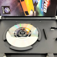 Need For Speed Hot Pursuit 2 Nintendo GameCube Very Good CIB - Game case with close up view of scratch free game disc surface