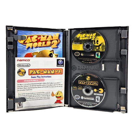 Pacman Vs Pacman World 2 Players Choice Nintendo GameCube Very Good CIB - Double Disc Set And Manual Inside Authentic Game Case