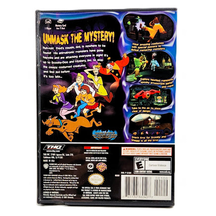 Scooby Doo Unmasked - Nintendo GameCube - Case back artwork close-up, very good condition