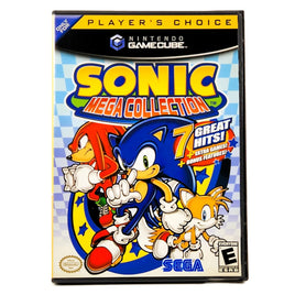 Sonic Mega Collection Players Choice Nintendo GameCube Like New CIB - Retail Front Cover Of Authentic Copy