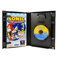 Sonic Mega Collection Players Choice Nintendo GameCube Like New CIB - Open Case Layout Of Retail Game Box