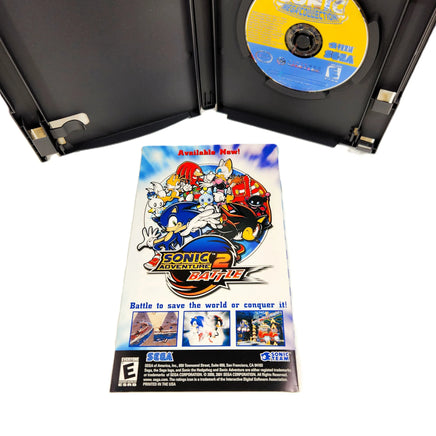 Sonic Mega Collection Players Choice Nintendo GameCube Like New CIB - Rear view of the instruction manual artwork