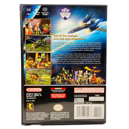 Star Fox Adventures Nintendo GameCube Very Good CIB - Game Case Back Showing Details