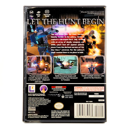 Star Wars Bounty Hunter Nintendo GameCube Very Good CIB - Game Packaging Back Artwork Shown