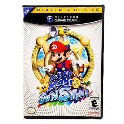 Super Mario Sunshine [Player's Choice] Nintendo GameCube - Front label artwork view, good condition