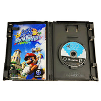 Super Mario Sunshine Nintendo GameCube Very Good - Open Case Showing Disc & Manual