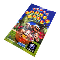 Super Monkey Ball Players Choice Nintendo GameCube Like New CIB - Front view of game's instruction manual