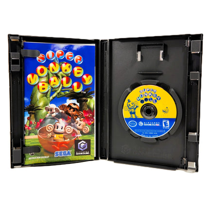 Super Monkey Ball [Player's Choice] Nintendo GameCube - Interior case view with artwork, very good condition