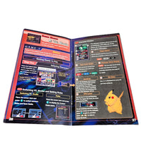 Nintendo GameCube game instruction manual for Super Smash Bros. Melee, shown open at the center to show intact staple binding. 