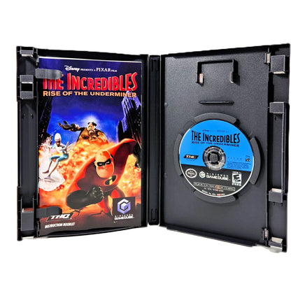 The Incredibles: Rise of the Underminer - Nintendo GameCube - Disc and manual inside case, good condition