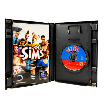 The Sims Players Choice Nintendo GameCube Like New CIB - Open Case Showing Disc & Manual