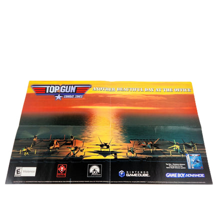Top Gun Combat Zones Nintendo GameCube Very Good - View of included mini poster