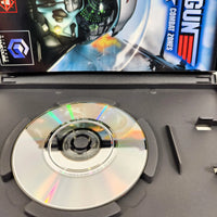 Top Gun Combat Zones Nintendo GameCube Very Good - Open game case with close up view of scratch free game disc surface