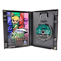 The Legend of Zelda: Four Swords Adventures - Nintendo GameCube - Open case displaying contents, good condition