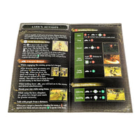 The Legend Of Zelda Twilight Princess Nintendo GameCube Very Good - Open view of the game's instruction manual showing the centerfold pages and displaying the staple binding intact.