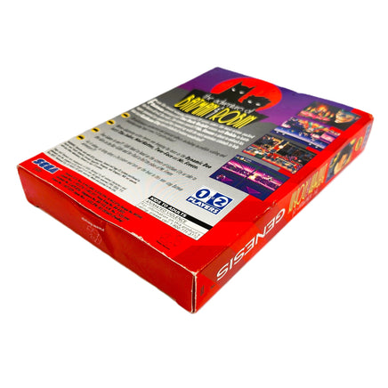 Adventures Of Batman And Robin Cardboard Box Sega Genesis Very Good CIB - Bottom Corner Shown