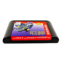 Adventures Of Batman And Robin Cardboard Box Sega Genesis Very Good - Cartridge Top Label