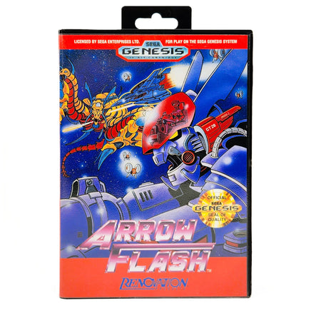 Arrow Flash Sega Genesis Like New CIB - Game Box Front Artwork
